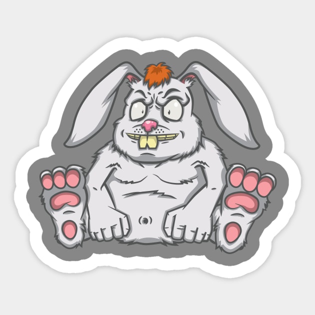 Fat Rabbit Sticker by dien96